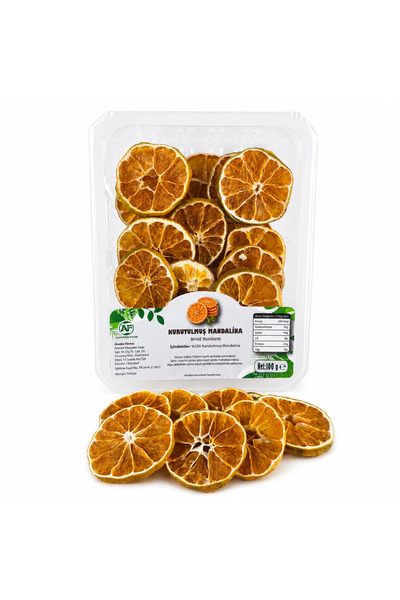 AF ALPAYDIN FOOD KURUTULMUŞ ŞEKERSİZ NATUREL MANDALİNA 100GR Dried Mandarin
