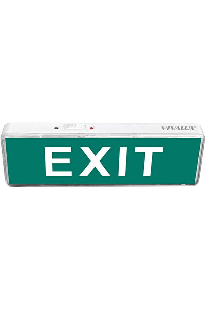 Vivalux Exit Emergency Lamp, LED 3W, cool light, Li-Ion 3.7V, 1000 mAh, IP20,...
