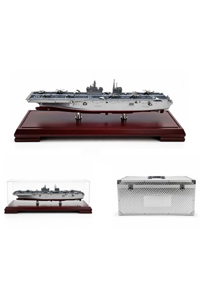 ehobim Detaylı Metal Uçak Gemisi Koruma Fanuslu ve Çantalı 46cm