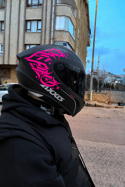 STCKRCO Create Kask Sticker – Motor Kaskı İçin Premium Yazı Kaligrafik Sticke...