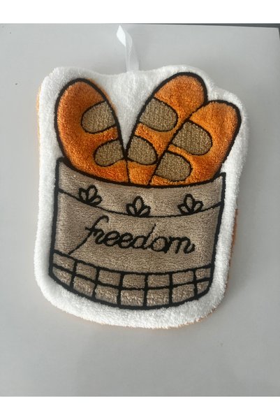 Emsay Store Decorative Kitchen Towel – Bread Patterned, with Hanging Loop, Soft Texture, Kitchen Drying Cloth, for Bakery