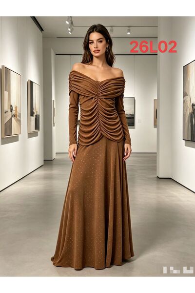 Habiba Crisscross Dress with Bloul Embellishments