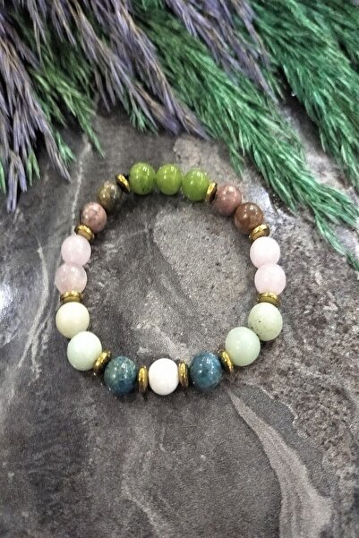 LADIN DOGALTAŞ Certified Red Agate Natural Stone Bracelet