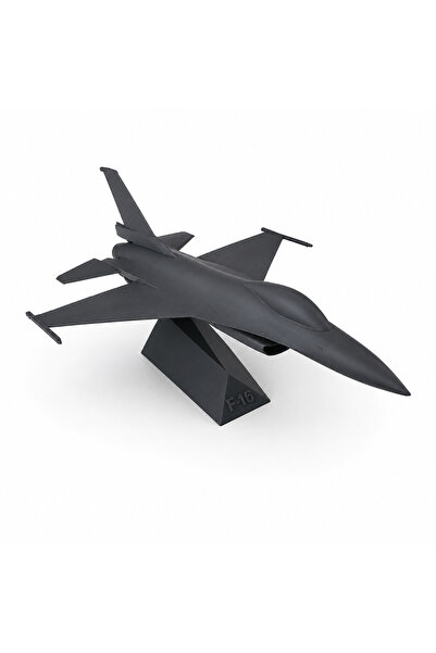 DoBi3D 30 cm Gri Dekoratif Savaş Uçağı Modeli – Modern Masaüstü ve Ofis Dekor...