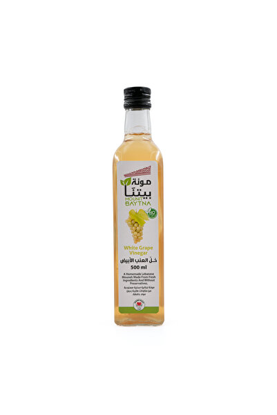 mounit baytna White Grape Vinegar 500ml | All-Natural | Mild & Tangy | Ideal ...
