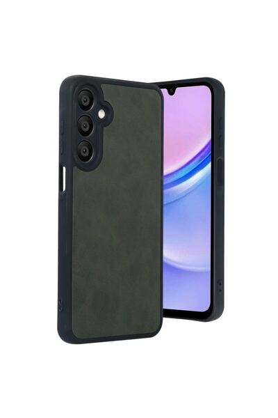 OEM Samsung Galaxy A16 5g Case Aras Leather Cover - Dark Green