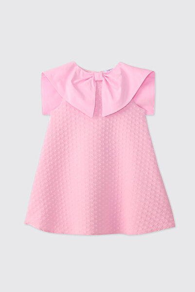 Panço Kız Çocuk Pembe Elbise