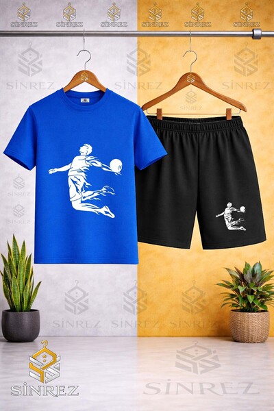 SİNREZ Tricou cu imprimeu BASKET HAVADA ASILI BYZ - Set pantaloni scurți