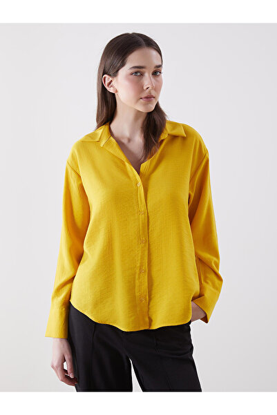 LC Waikiki Yellow Oversize Women's Shirt by Güli̇s Gi̇yi̇m