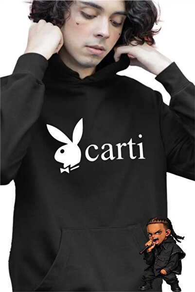 OEM Детски суичър с качулка за момчета Playboi Carti със зайче