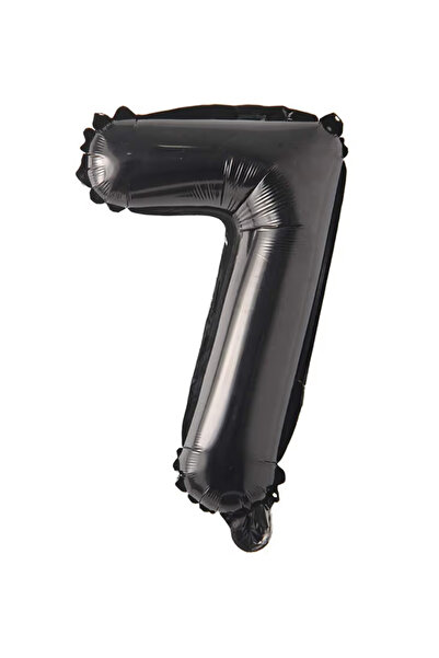 Balonsan 40" Black -7- Age Number Foil Balloon 100 cm