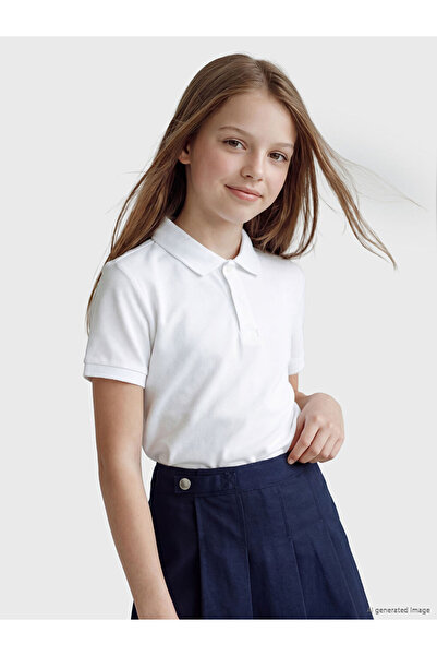 LC Waikiki Polo Collar Girls' Pique T-Shirt