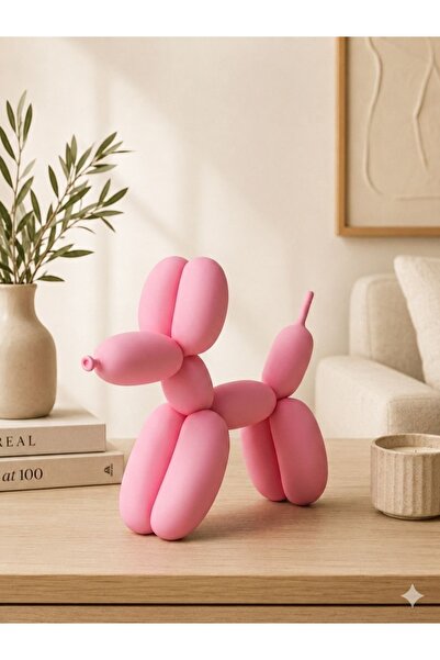 FOAMGREEN Balon Köpek Tasarımlı Deloratif Biblo - Popüler Masaüstü Biblo - 12 cm