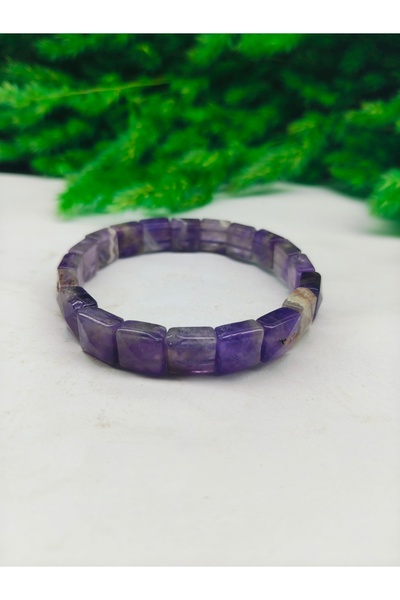 best bioenerji taş terapi Amethyst Natural Stone Bracelet |   Unisex Stylish ...