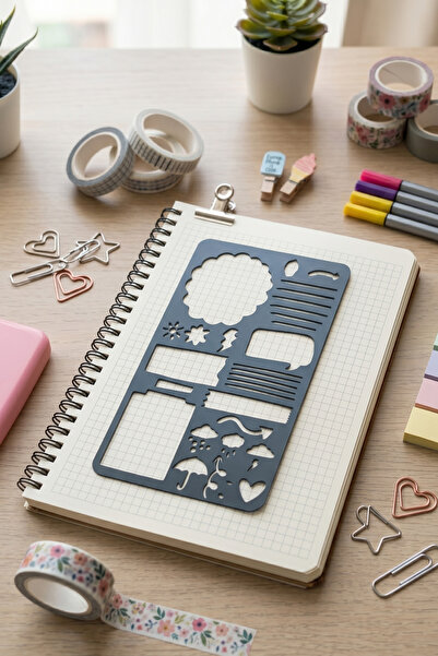 Karmelom Studio Χάρακας Στένσιλ Καιρού για Bullet Journal