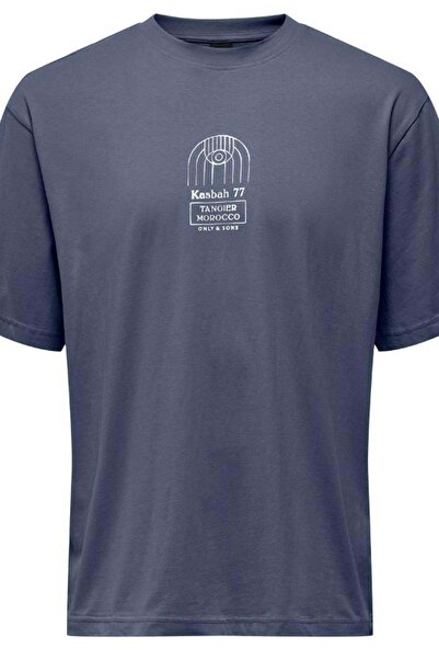 Only & Sons ONSMALIK LIFE RLX SS TEE TR Vintage Indigo