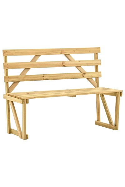 vidaxl Bancă de grădină, 120 cm, lemn de pin tratat