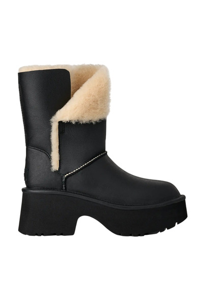 UGG Γυναικείες Δερμάτινες New Heights Classic Esmee Μπότες Μαύρες 1172590-BLK