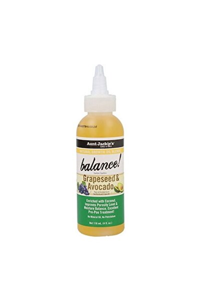 Aunt Jackie's C&C Balance Cosmetic Oil, Grapeseed and Avocado, 118ml