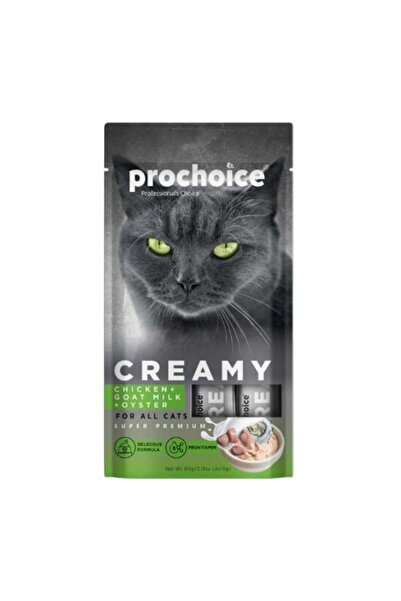 ProChoice Creamy Λιχουδιά Γάτας Με Κοτόπουλο, Κατσικίσιο Γάλα Και Στρείδι 4&#...