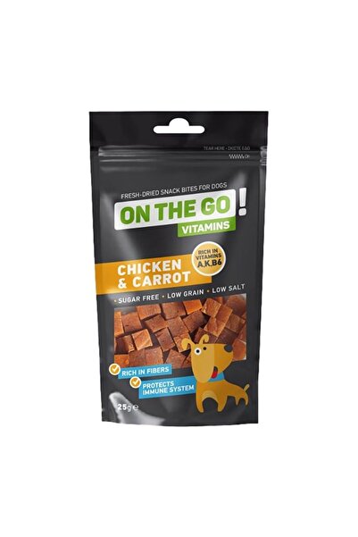 ON THE GO Vitamins Λιχουδιές με Κοτόπουλο & Καρότα 25gr