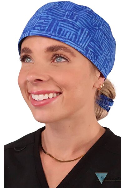 Other Dream Me Blues Unisex 100% Cotton Surgical Scrub Cap with Ties, One Size