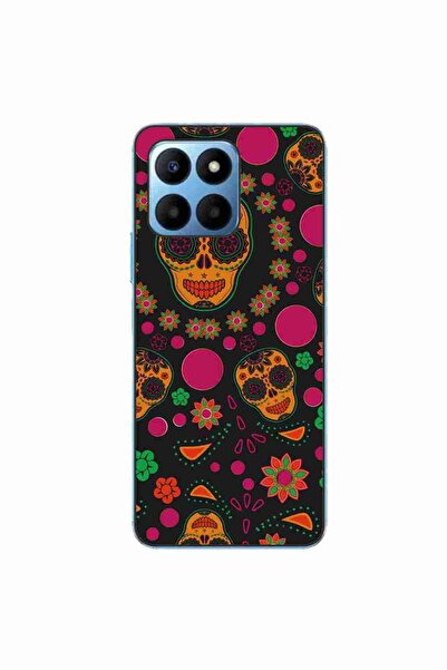 OEM Husa compatibila cu Honor X6 Silicon Gel Tpu Model Halloween Floral Crane...