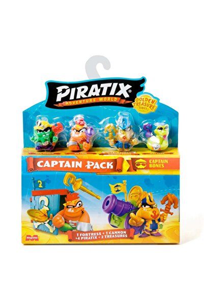 Piratix Set 4 figurine, Piratix, Golden Treasure, Captain Bones