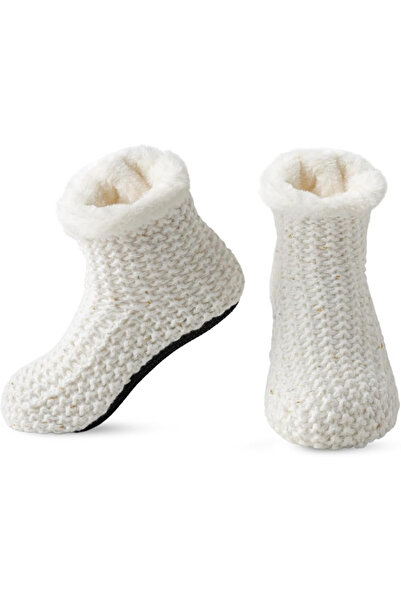OEM Non-slip gray home winter socks, thick, soft, warm, unisex – One size