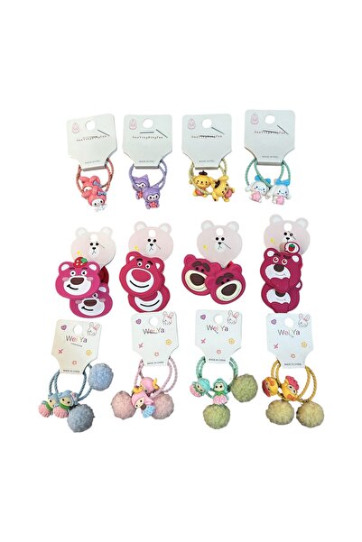 Store 1 Adet Renkli Figürlü Karışık Bağlamalı Toka