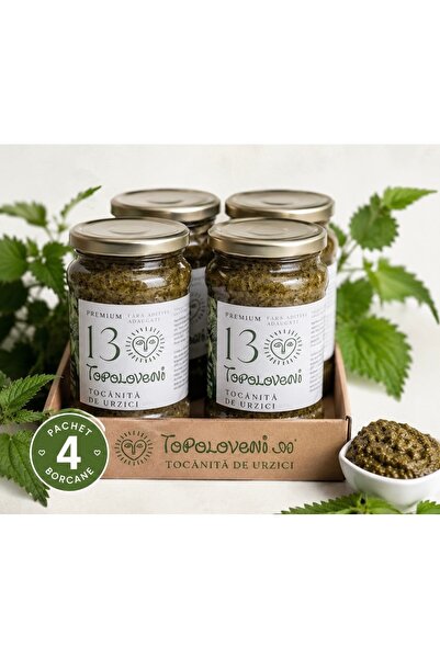 Topoloveni Tocăniţă de urzici 300g Pachet 4 borcane