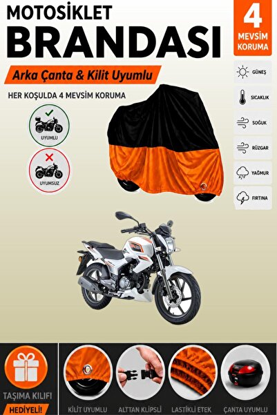 Cemku Double Black Top - Orange Bottom, Rear Bag Compatible Rks Titanic 150-S...