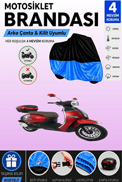 Cemku Double Black Top - Blue Bottom, Rear Bag Compatible Kuba Brilliant 50 P...
