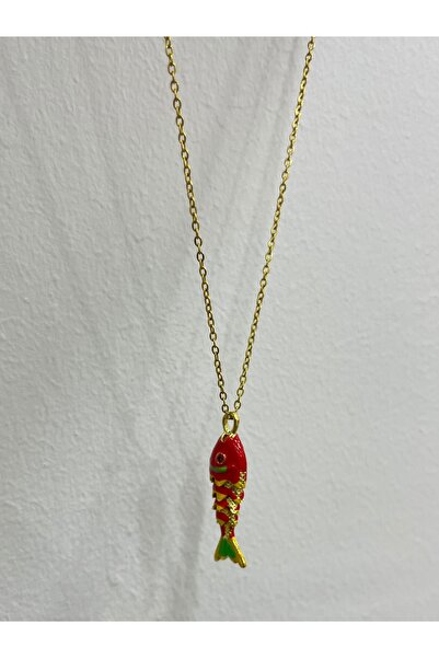 LUMI TAKI-SAAT Gold Colored Fish Necklace