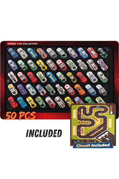 KidProtect Set 50 Masinute Pentru Copii Monster Pack, Metal, Sistem Pull Back...