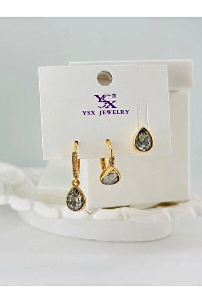 atastore2017 Zircon Stone Triple Combination Earrings