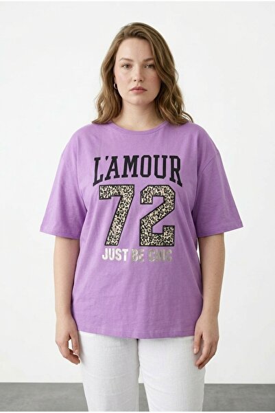 Stil Diva Metallic Printed T-Shirt