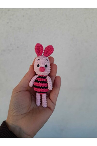 Amigurumi piglet anahtarlık
