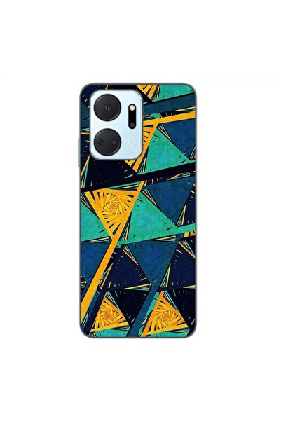 OEM Husa compatibila cu Honor X7a Silicon Gel Tpu Model Abstract Prism