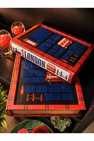 zepce design Dekoratif 2'li Kitap Kutu
