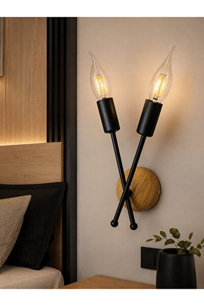 Bozyaka Aydınlatma Cruz Decorative Metal Modern Double Color Wall Sconce for ...