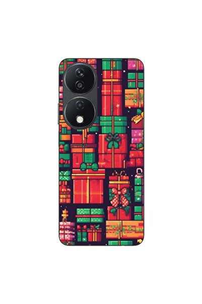 OEM Case compatible with Honor X7b Silicone Gel Tpu Pattern Pixel Art Gifts