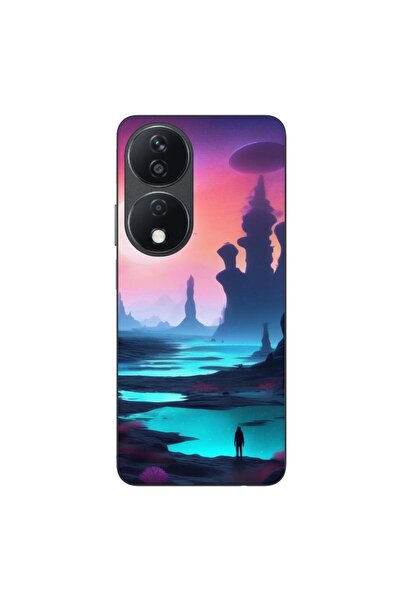 OEM Husa compatibila cu Honor X7b Silicon Gel Tpu Model Mystic Planet