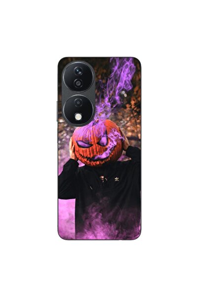 OEM Husa compatibila cu Honor X7b Silicon Gel Tpu Model Halloween Cap Dovleac...