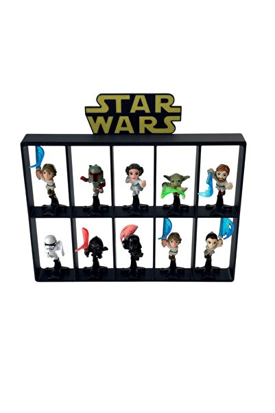 vixus Suport Star Wars Kinder Surprise, capacitate 10 figurine, forma dreptun...