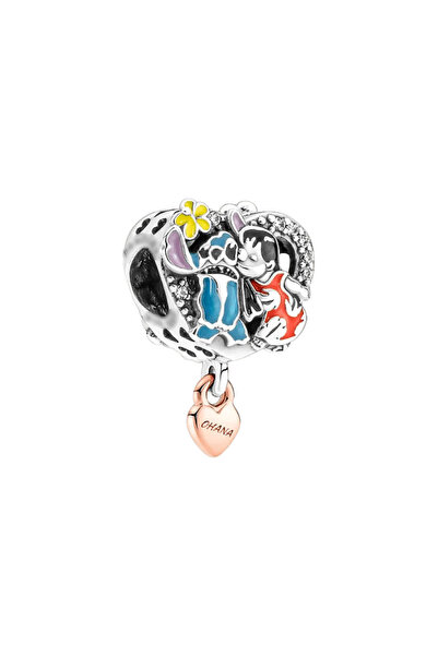 Charms Talisman Inimă cu Lilo și Stitch