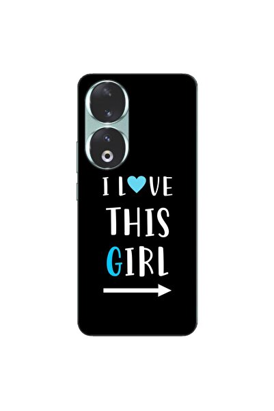 OEM Husa compatibila cu Honor 90 5G Silicon Gel Tpu Model Cupluri I love This...