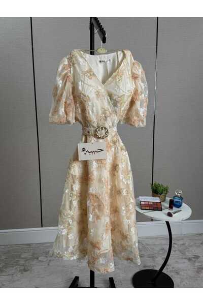 Habiba Elegant Mid-Length Dress
