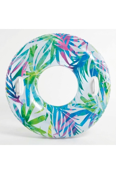 Z Store Colac gonflabil floral cu mânere Ø97 cm – Model aleatoriu – Intex