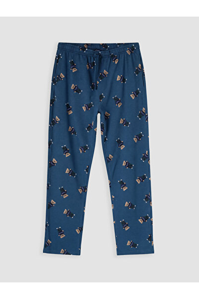 LC Waikiki Indigo regular fit printed men's pajama bottom from gulis store